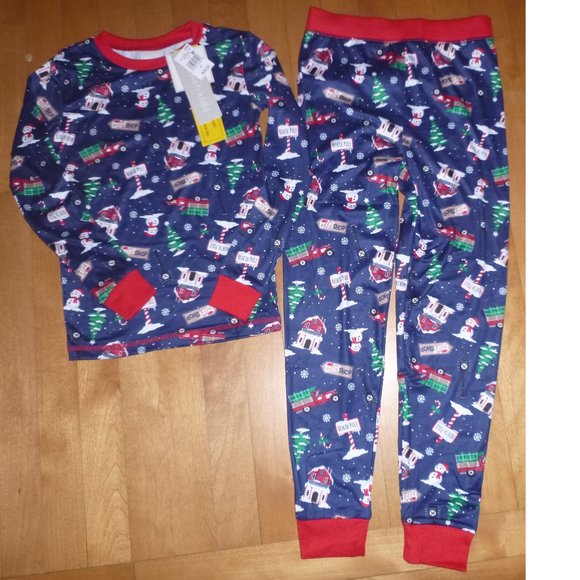 Boys Girls Toddler Jelli Fish CHRISTMAS Pajamas Sz 2T 3T 4T 4  8 10 12 NWT - Picture 1 of 3